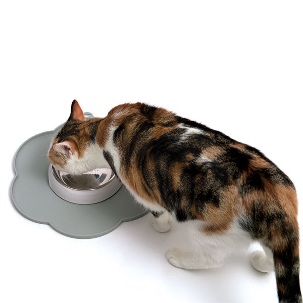 CATIT Silikonmatte Blume - 30 cm - Grau