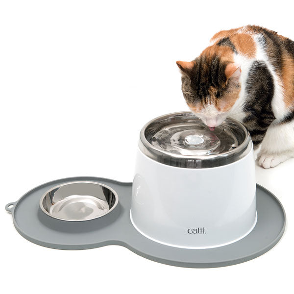 CATIT Silikonmatte Erdnuss - 46 x 29 cm - Grau