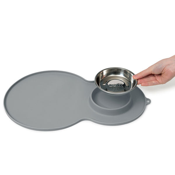 CATIT Silikonmatte Erdnuss - 46 x 29 cm - Grau