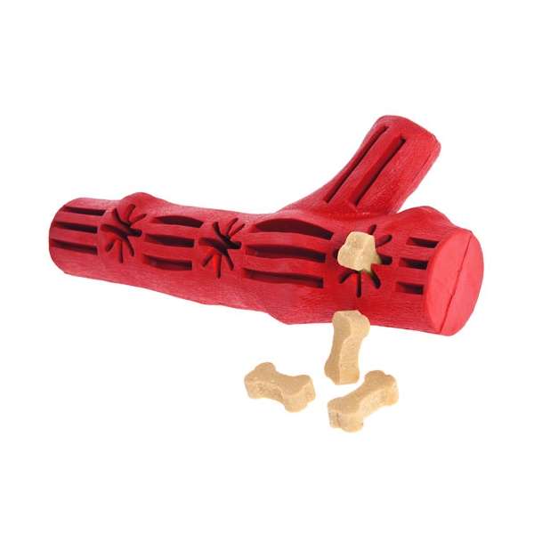 Karlie Boomer Vollgummi-Stock mit Snackfächern - 20 cm