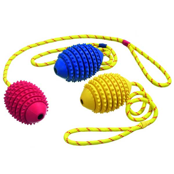 Karlie Boomer Football mit Kordel - 11 cm