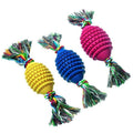 Karlie Flamingo Ruffus Vollgummi-Football mit Baumwolltau