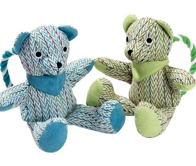 Karlie COTTAGE LINE Bär mit Seil - Grün/20 cm