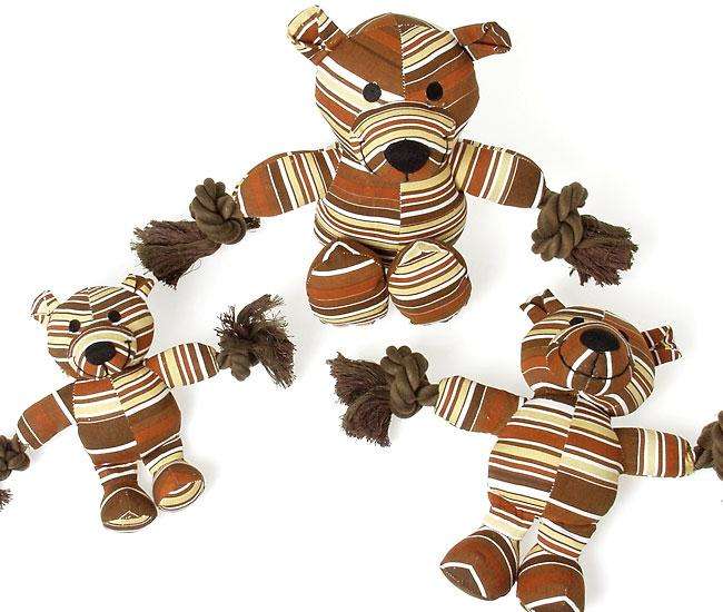 Karlie SENIOR DOG TOY Bär mit Seil - 29 cm