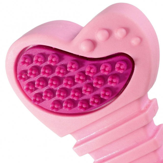 Karlie Flamingo Ruffus Puppy Vollgummi Dento Knochen - 10 cm