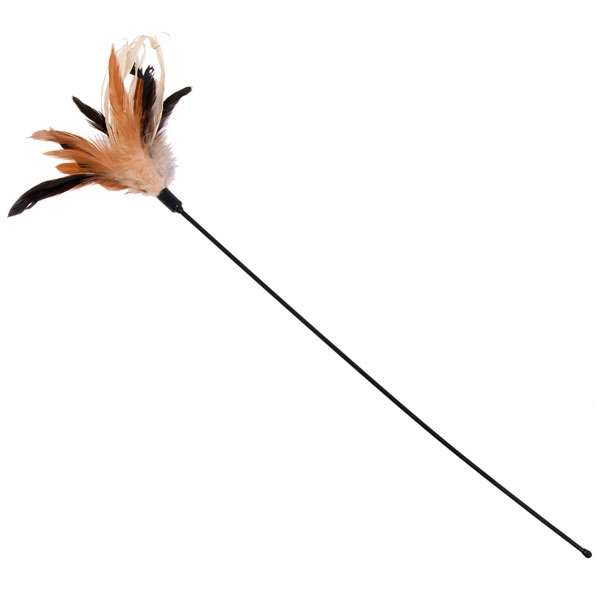 Karlie Spielstick Earth mit Federn + Maisblättern - 67 cm