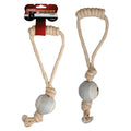 Karlie Flamingo Tennisball mit Jute-Griff Desert