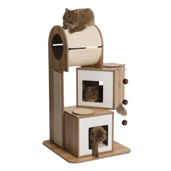 Vesper Kratzbaum V-Tower - Walnuss