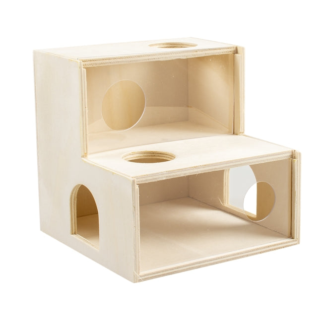 Duvoplus Kletterhaus aus Holz/Plexiglas