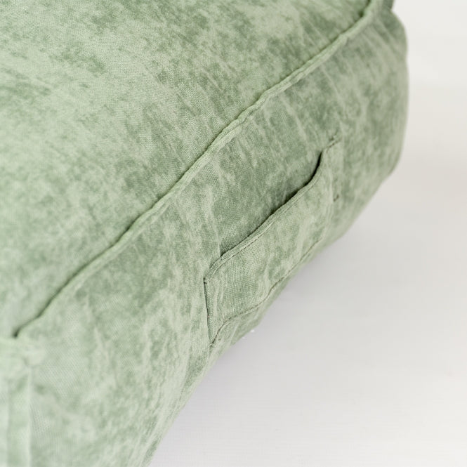 Duvoplus Kissen Velvet rechteckig - grün - 56x40x13cm