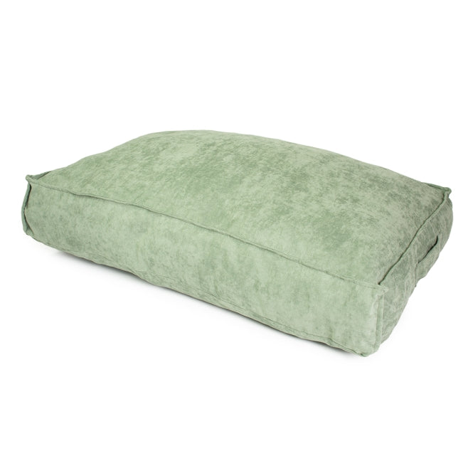 Duvoplus Kissen Velvet rechteckig - grün - 76x56x13cm