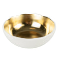 Duvoplus Keramiknapf Stone Organic - weiß/gold - 700ml - 16,5x16,5x7cm