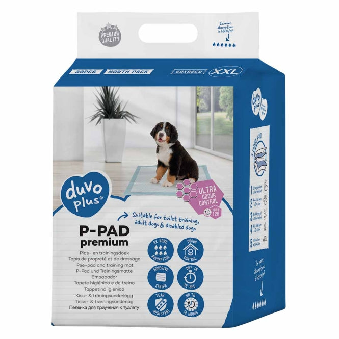 Duvoplus Welpenunterlagen Premium Geruchskontrolle - 30st - 45x60cm