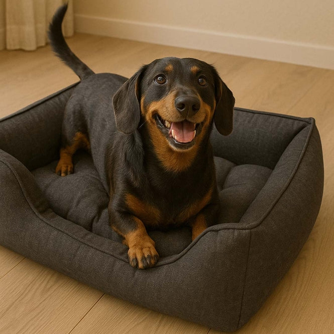 Duvoplus Hundebett Duratex - dunkelgrau - 100x70x20cm