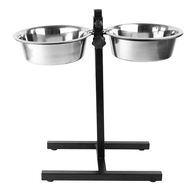 Duvoplus höhenverstellbarer Doppelnapf-Ständer - 2x 2830ml / 55,5x27x52,5cm
