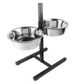 Duvoplus höhenverstellbarer Doppelnapf-Ständer - 2x 2830ml / 55,5x27x52,5cm