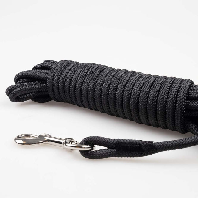 Duvoplus EXPLOR Trackingleine Classic rund - schwarz - 10m/8mm