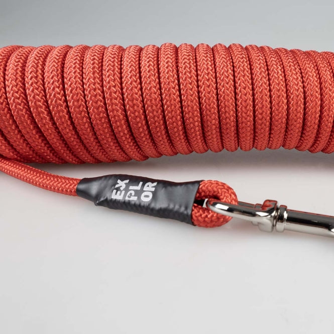 Duvoplus EXPLOR Trackingleine Classic rund - rot - 10m/8mm