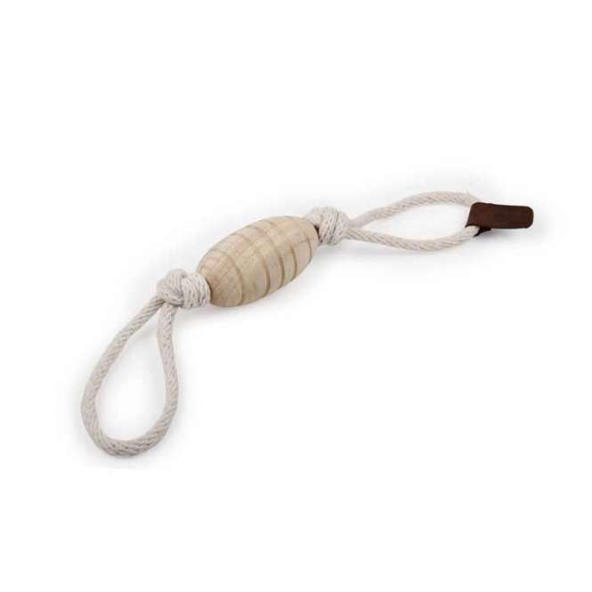 All for Paws Wild & Nature Double Knot Wood Tug Medium