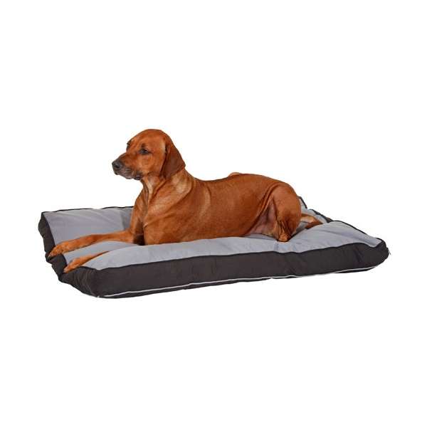 Karlie Doc Bed - Kochfestes Liegekissen, Grau-Schwarz - 100 x 65 cm