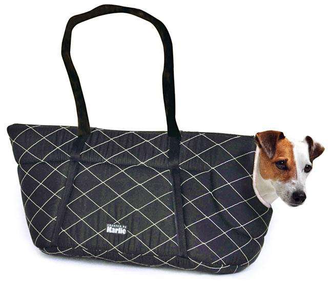 Karlie SUPER DELUXE Tragetasche - Schwarz - 50 cm