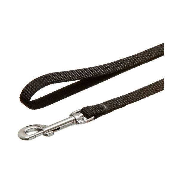 Karlie Art Sportiv Silverplus Leine - Schwarz - 15 mm / 100 cm