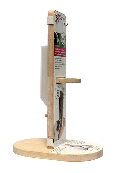 Hagen LivingWorld Green Kombiständer für Flasche + Knabberstange - Mittelgroß