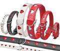 Karlie ART KUNSTLEDER Halsband HEART - Rot - 50 cm
