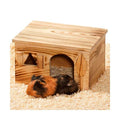 Karlie Nagerhaus Loft aus geflammtem Holz - 26 x 19,5 x 15 cm