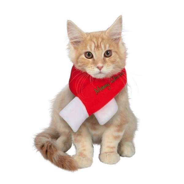 Trixie Xmas Fleece-Schal für Hunde/Katzen - S (50cm)