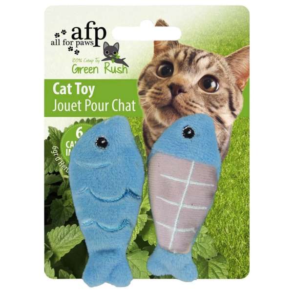 All for Paws Green Rush Fische 2 Stück