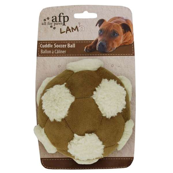 All for Paws Soccerball mit Lammfell - Medium