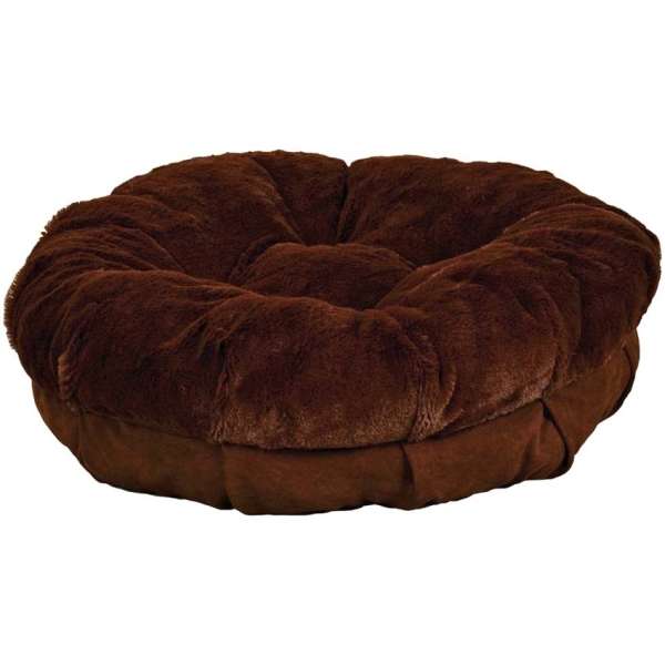 All for Paws Kuschelbett für Hunde & Katzen - braun - Medium 63 x 63 x 13 cm
