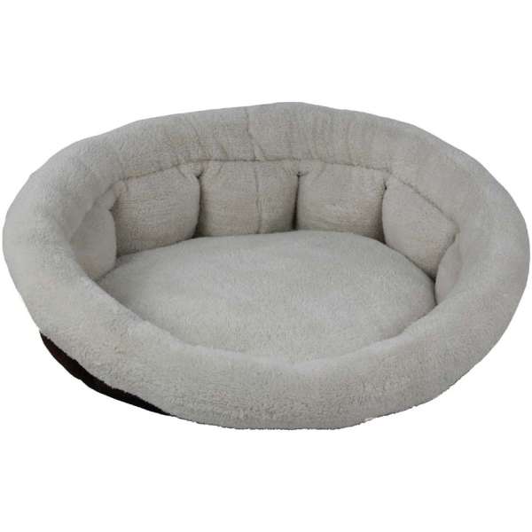 All for Paws Hunde- & Katzenbett mit Fischgrätenmuster - Large 53 x 53 x 24 cm