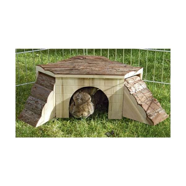 Kerbl NATURE Meerschweinchenhaus mit Rampen