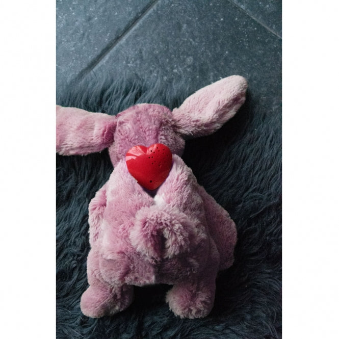 Cozy Dog Bunny mit Herzschlag und Wärmekissen - Grau