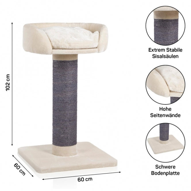 CanadianCat® Kratzbaum Savanah 120 - beige