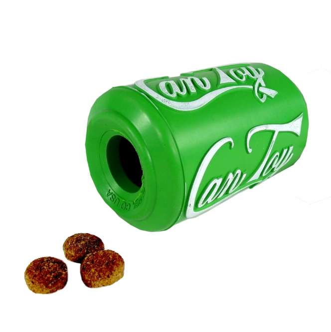 Can Toy Medium aus Naturkautschuk - made in USA - Grün