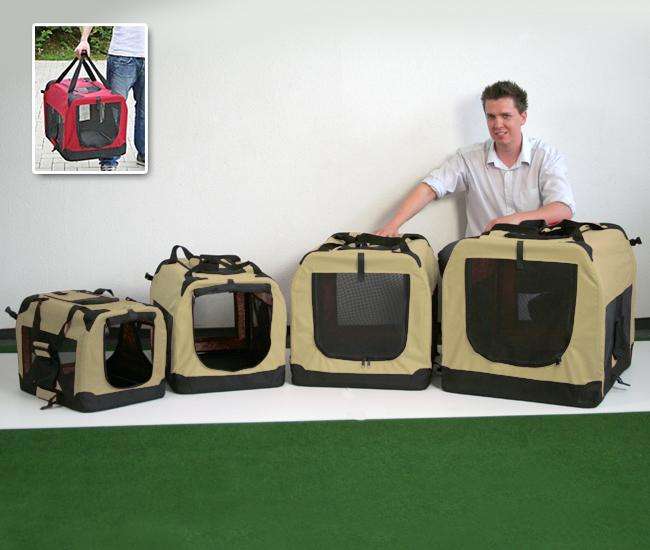 Pet-Star Transporthütte CARRY BOX, 80 cm - Beige