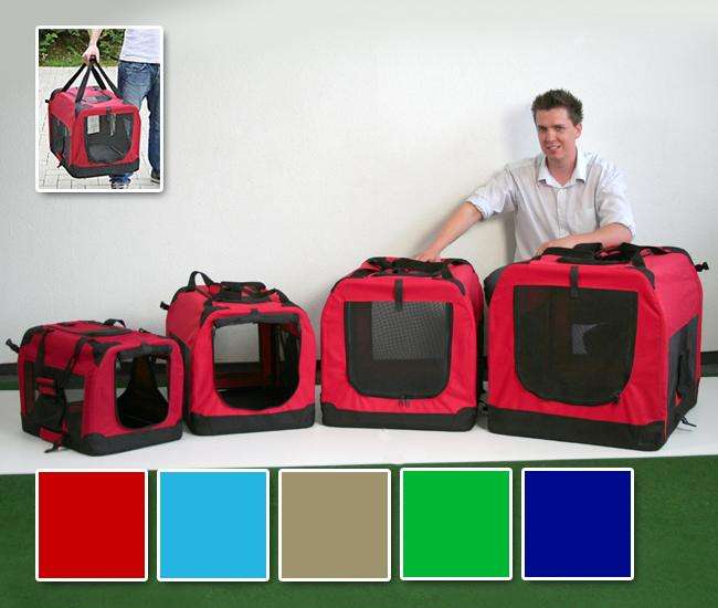 Pet-Star Transporthütte CARRY BOX, 80 cm - Rot