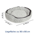 Hundebett London - X-Large - 120 x 115 x 35cm