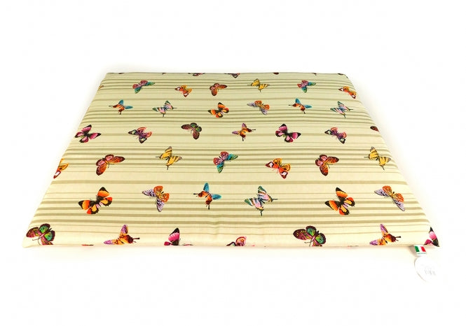 CARBONE Hundematte Mattress, 60 x 80 cm - Blumen-blau