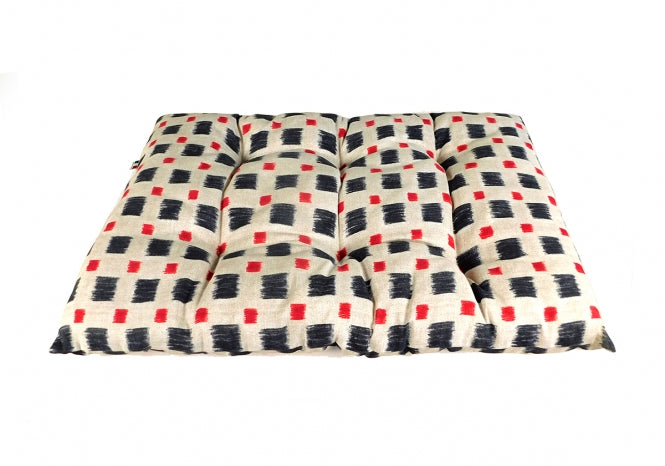 CARBONE Hundekissen Bomba, 55 x 90 cm - Karo-beige