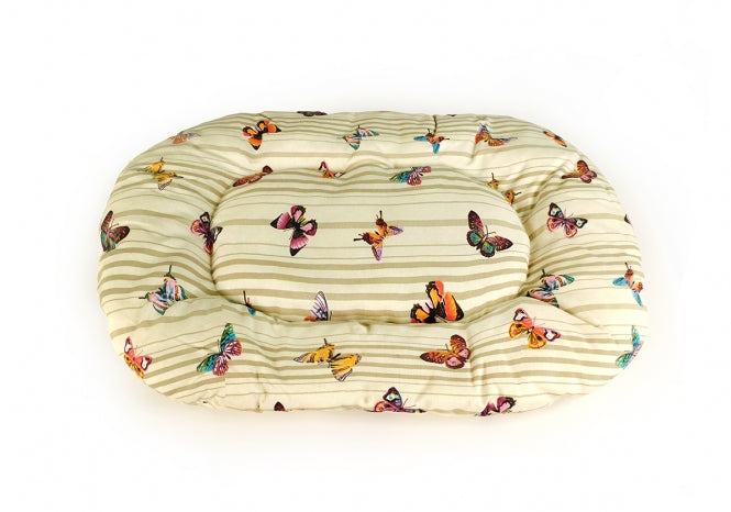 CARBONE Hundekissen Floconne, 75 x 50 cm - Schmetterlinge