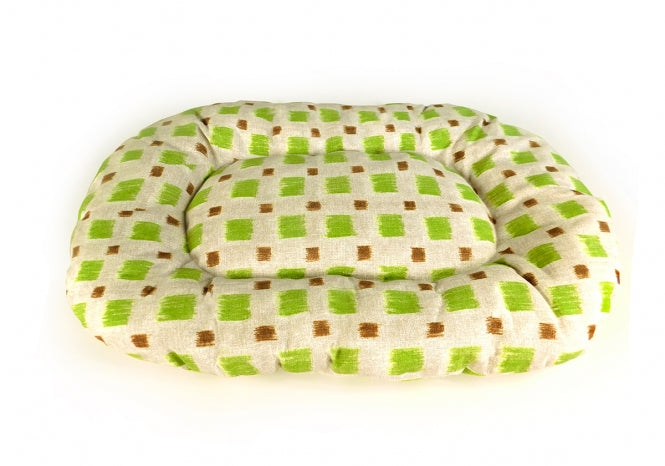 CARBONE Hundekissen Floconne, 75 x 50 cm - Karo-braun