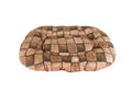 CARBONE Hundekissen Floconne, 75 x 50 cm - Karo-braun