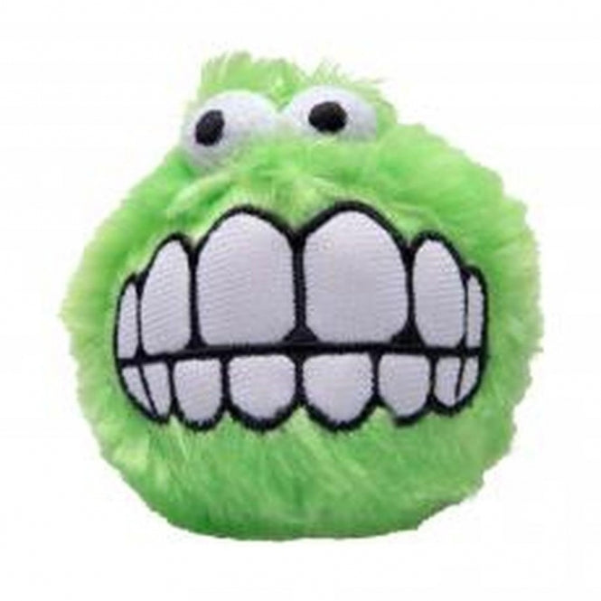ROGZ FLUFFY GRINZ Hundeball, 6,4 cm - grün