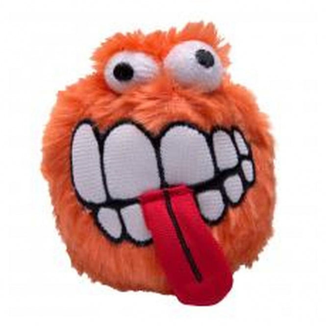 ROGZ FLUFFY GRINZ Hundeball, 6,4 cm - orange