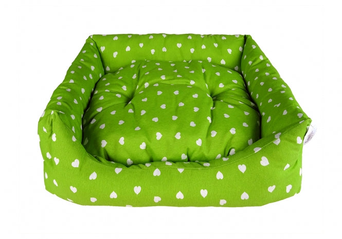 CARBONE Hundebett Domino, 65 x 80 cm - Karo-braun