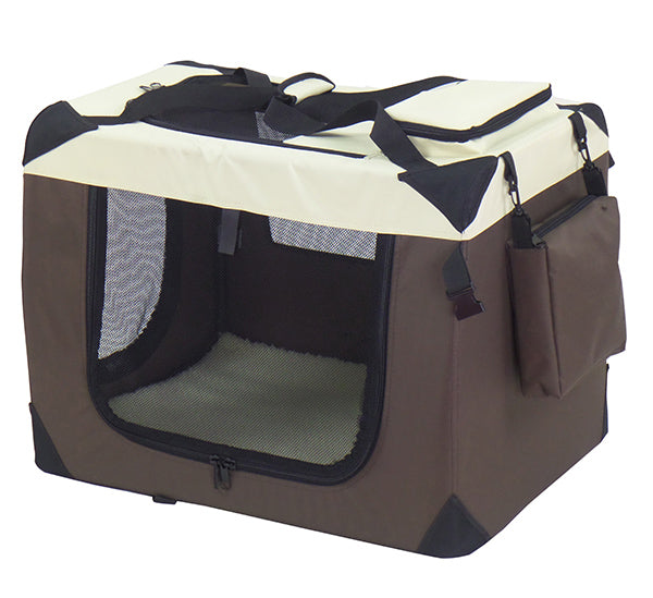 Pet-Star Transport-Hütte, braun/beige - 101 x 69 x 70cm